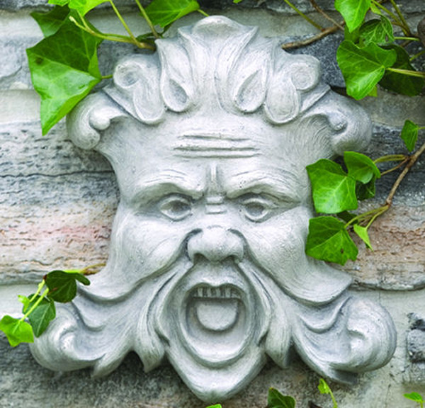 North Wind Wall Mask Plaque Sculpture